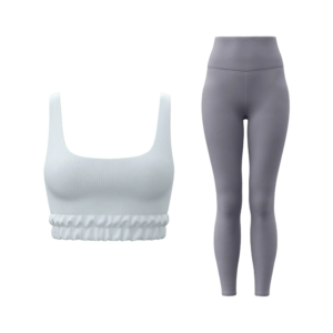 Vibrant Color-Block Sports Bra Set - U-Neck High-Impact Support with Full-Side Coverage & Lift