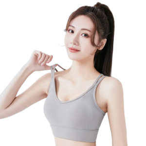 wholesale sleeveless top in light sage green with round neck and ruffle sleeves