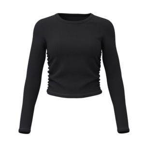 Breathable Long Sleeve Yoga Top – Waist-Defining Fit for Flexible Movement & Studio Sessions