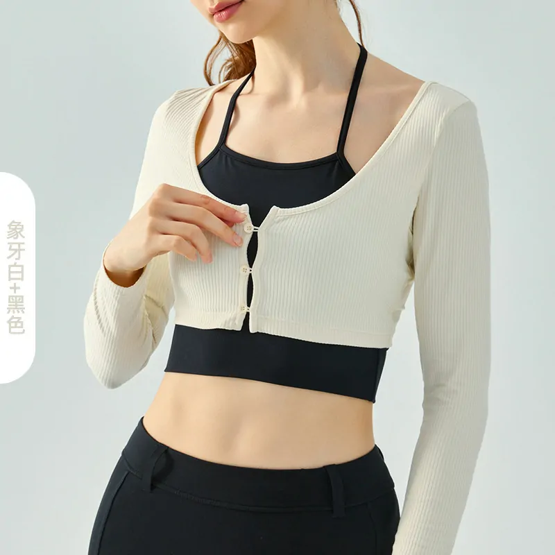 Sculpting Long Sleeve: Built-In Bra with a Flattering Layered Look for Cool Weather - 图片 4