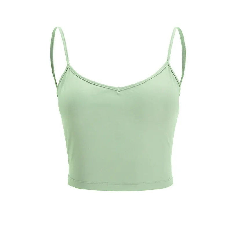 Crisscross Back Sports Bra: Enhanced Support with Sweat-Wicking Fabric for Yoga & Training - 图片 3