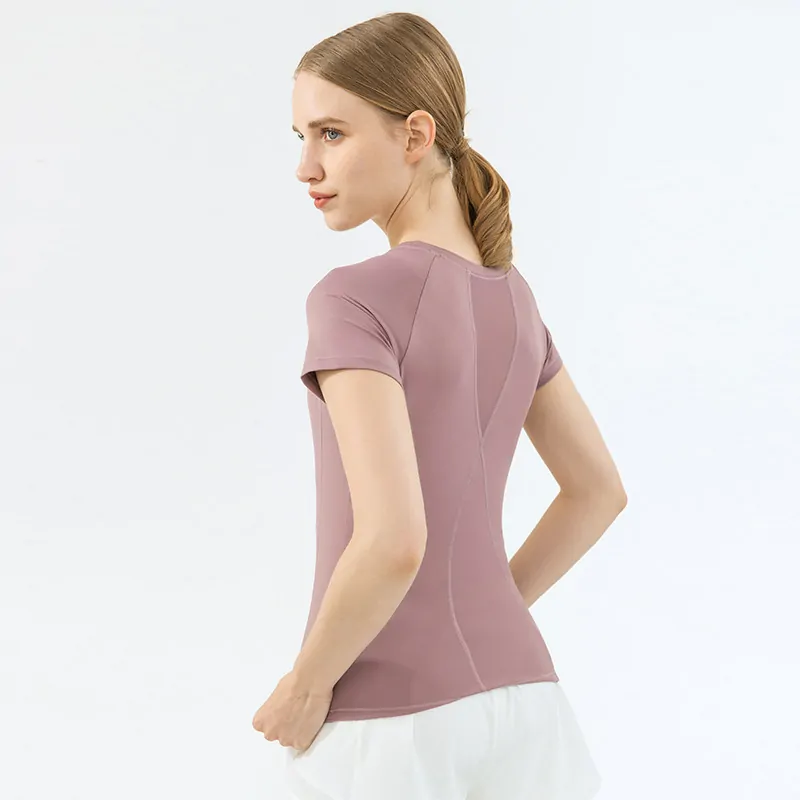 Mesh Panel Running Tee: Sleek Fitted Cut with a Modern, Breathable Design for Cardio - 图片 8