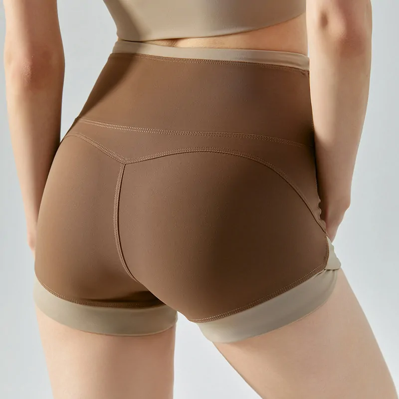 High-Waisted Sculpting Shorts: 3" Inseam with a Cheeky Confidence Boost & 4-Way Stretch for Yoga & Running - 图片 6