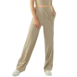 The Flow-Leg Pant: High-Waisted Tapered Fit with a Flattering Silhouette