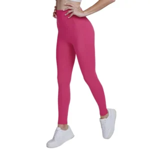 wholesale fitness leggings in bright pink high-waist