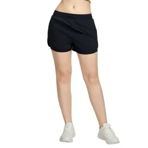 wholesale high-waist shorts in black