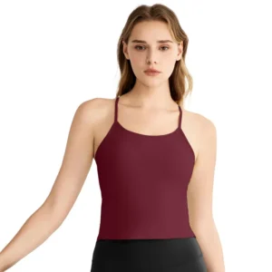 wholesale wine red sleeveless tank top