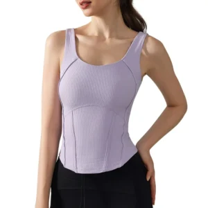 Darted Running Tank: Built-In Support with a Sculpting, Side-Seamed Fit for Cardio & Training
