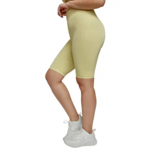 Curve-Embracing Bike Shorts: Wide Waistband with Sweat-Wicking Comfort