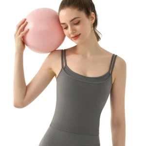 wholesale sleeveless top in charcoal grey