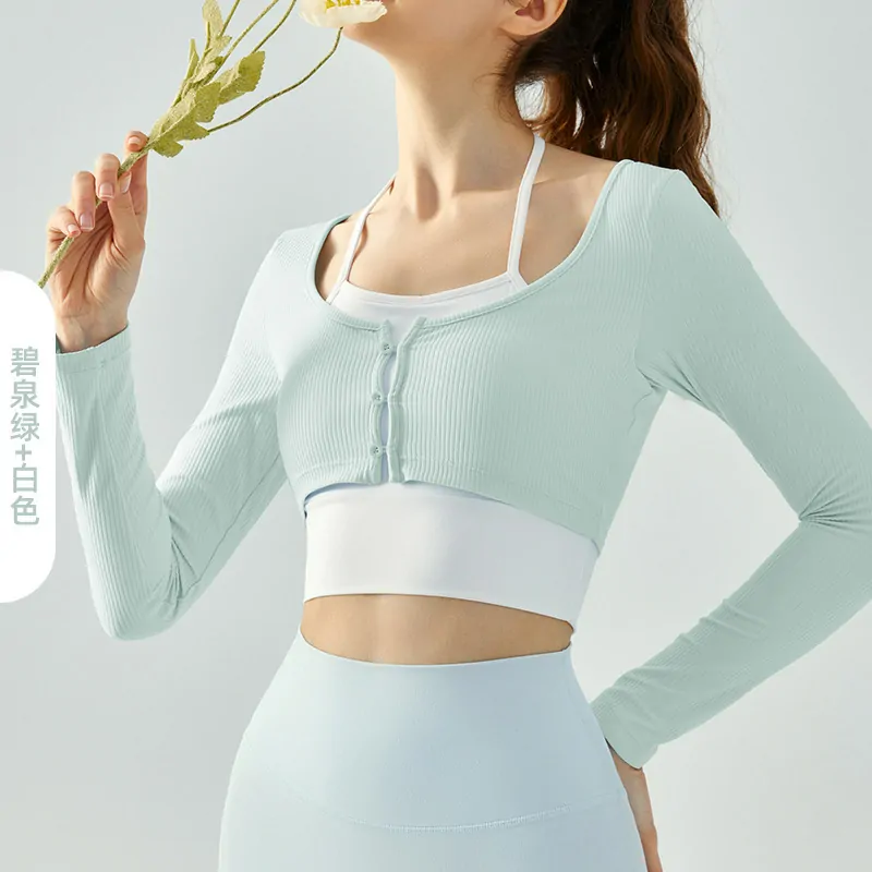 Sculpting Long Sleeve: Built-In Bra with a Flattering Layered Look for Cool Weather - 图片 3