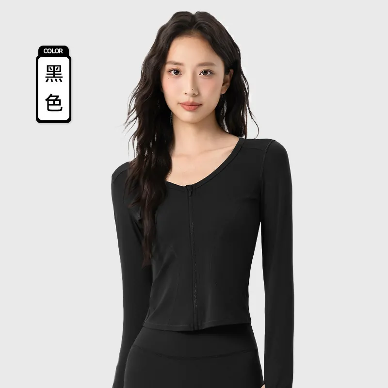 V-Front Zip Layer: A Second-Skin Cover-Up with a Sculpting Fit for Reformer & Mat - 图片 5