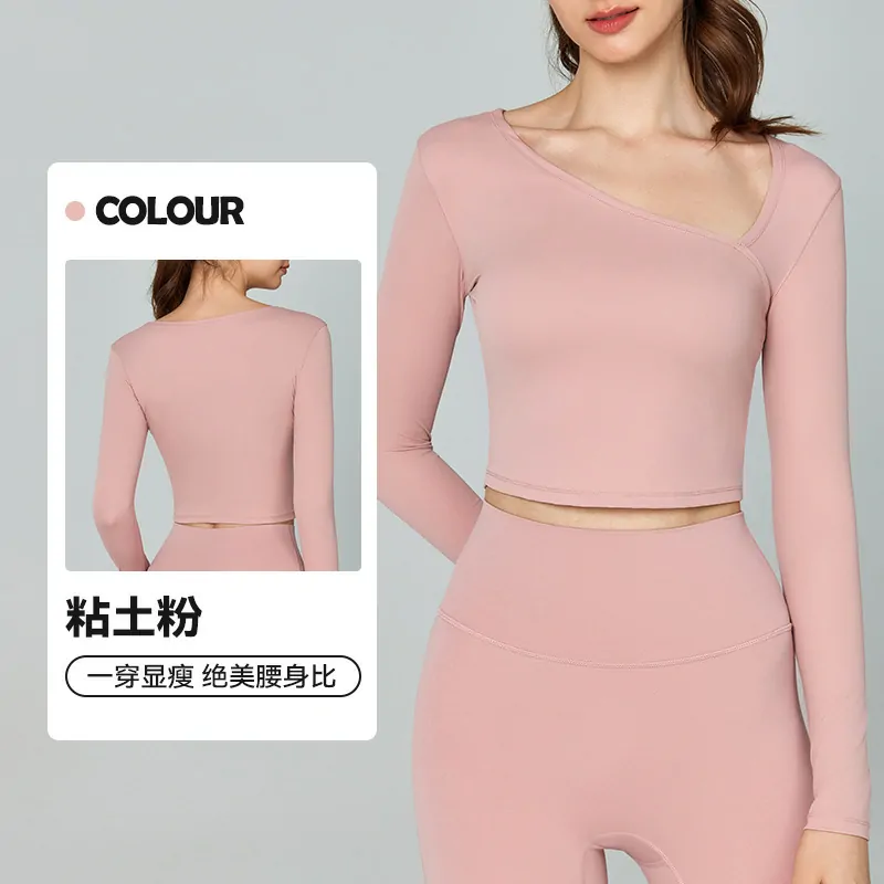 The Elevated Basics Layer: Long Sleeve Top with a Relaxed, Slanted Neck for Effortless Style - 图片 3