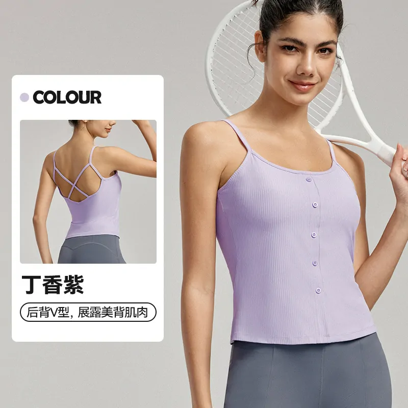 The Sleek Strappy Bra Top: Lightly Lined with a Crisscross Back for Pilates & Elevated Style - 图片 3
