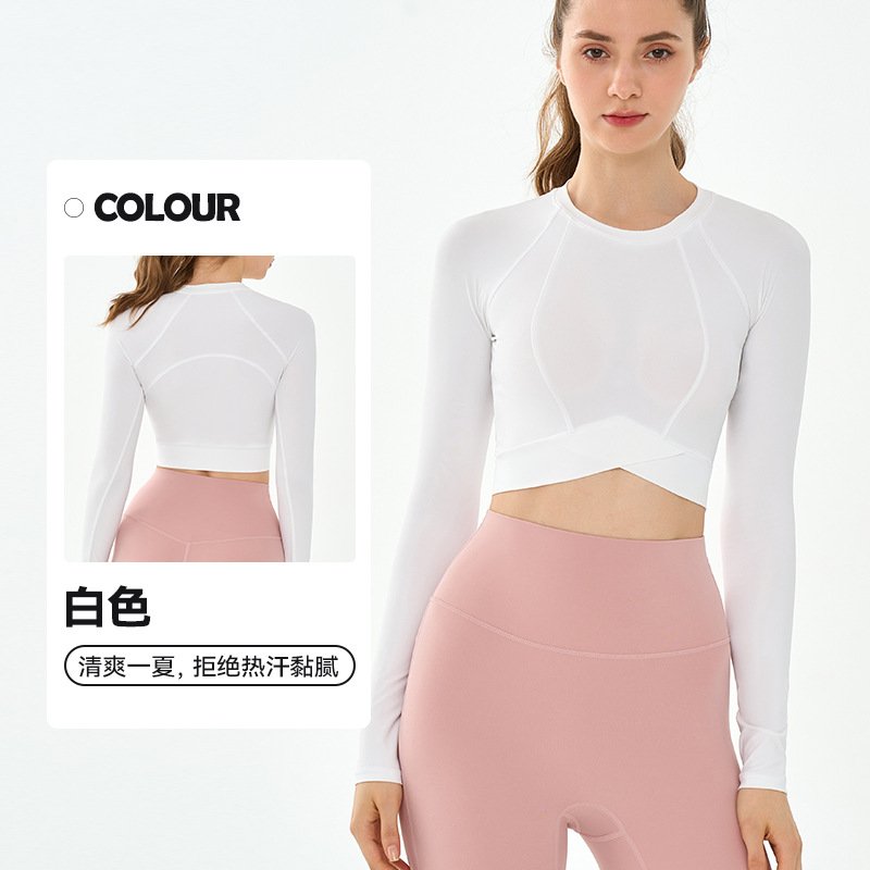 Performance Long Sleeve Top: Sculpting Fit with Breathable, Quick-Dry Comfort for Yoga & Training - 图片 4