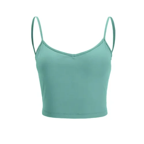 Crisscross Back Sports Bra: Enhanced Support with Sweat-Wicking Fabric for Yoga & Training