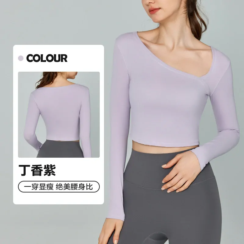 The Elevated Basics Layer: Long Sleeve Top with a Relaxed, Slanted Neck for Effortless Style - 图片 4