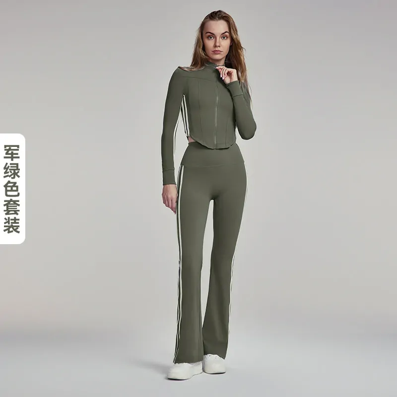 2-Piece Yoga Set: Sweat-Wicking Comfort for Studio & Street - 图片 3