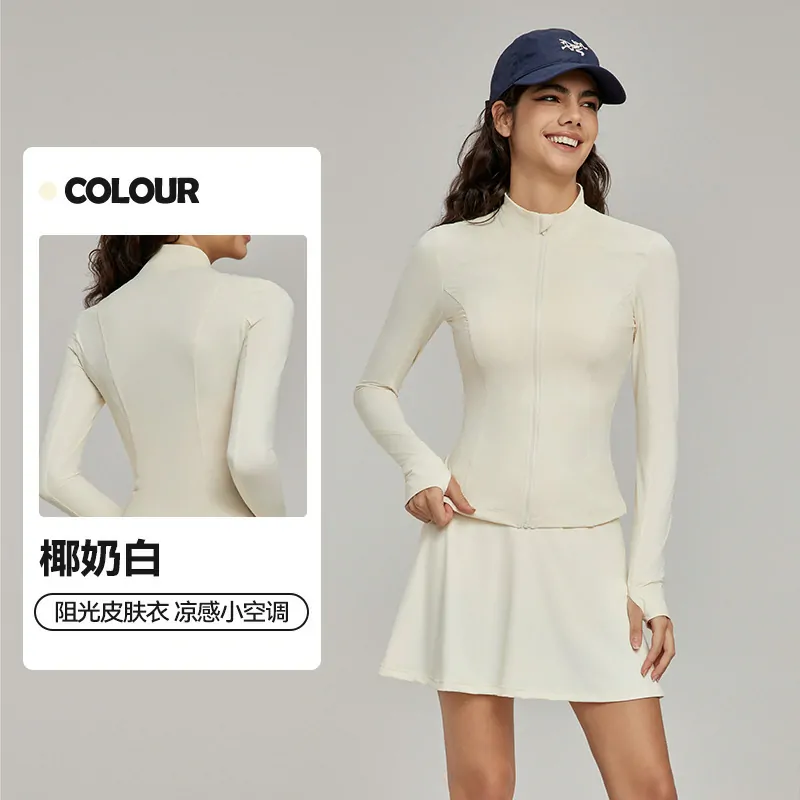 Knit-in Cooling Sun Shield: UPF 50+ Slim-Fit Jacket with Modern Stand Collar - 图片 4