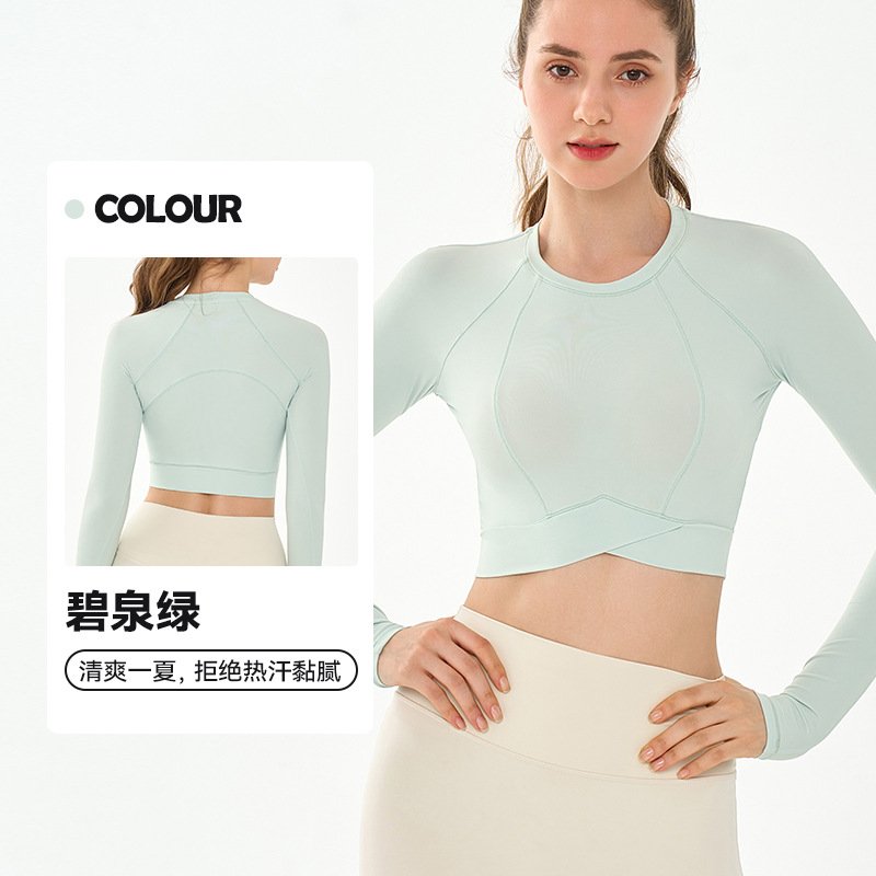 Performance Long Sleeve Top: Sculpting Fit with Breathable, Quick-Dry Comfort for Yoga & Training - 图片 3