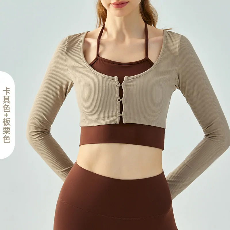 Sculpting Long Sleeve: Built-In Bra with a Flattering Layered Look for Cool Weather - 图片 7