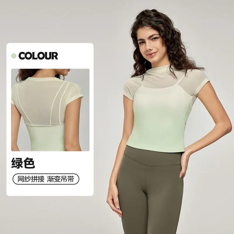 Layered Training Top: Mesh Panels with Built-in Support & a Sleek Back for Pilates - 图片 5