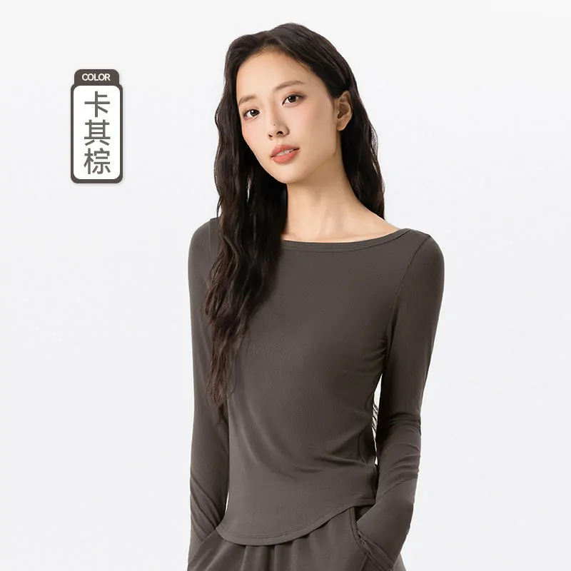 Modal Performance Tee: Cloud-Like & Breathable with a Sculpting Fit for Pilates & Lounge - 图片 2