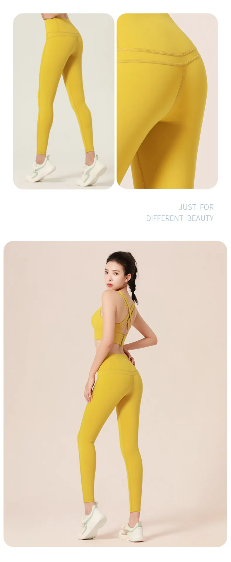 Nylon Sculpting Leggings - High Waisted Second Skin Feel for Yoga & Training - 图片 4