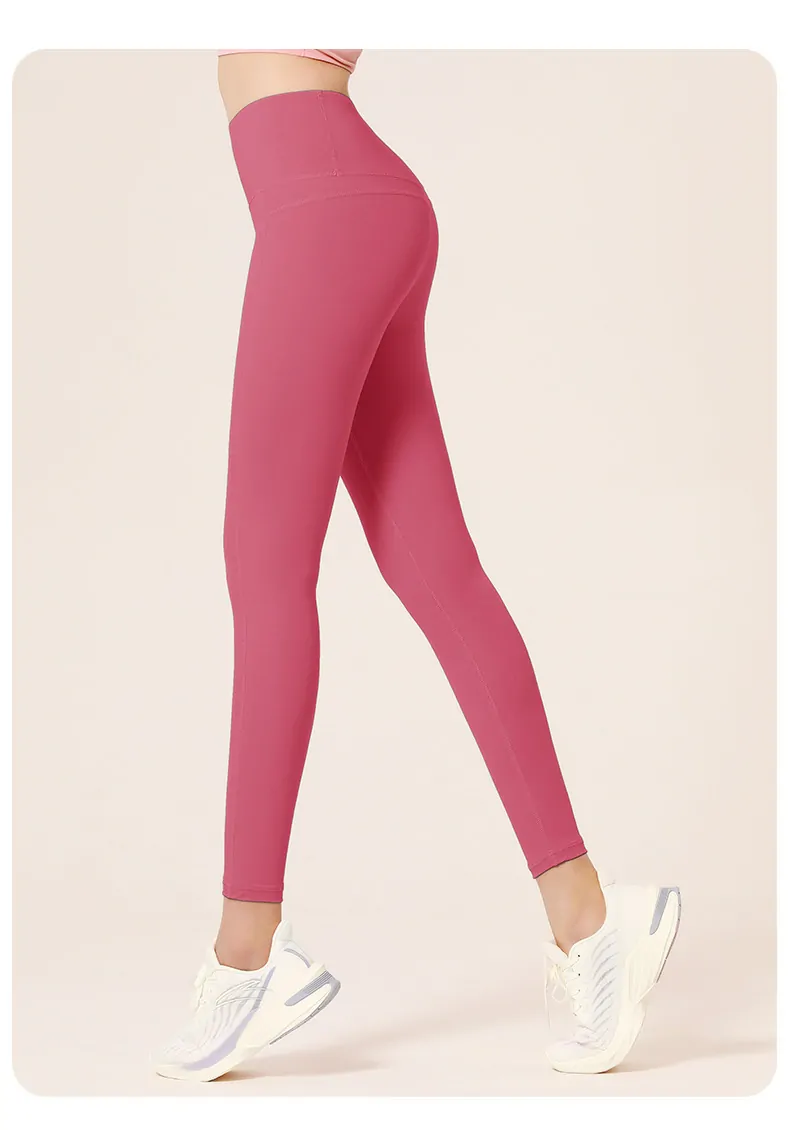 Nylon Sculpting Leggings - High Waisted Second Skin Feel for Yoga & Training - 图片 6