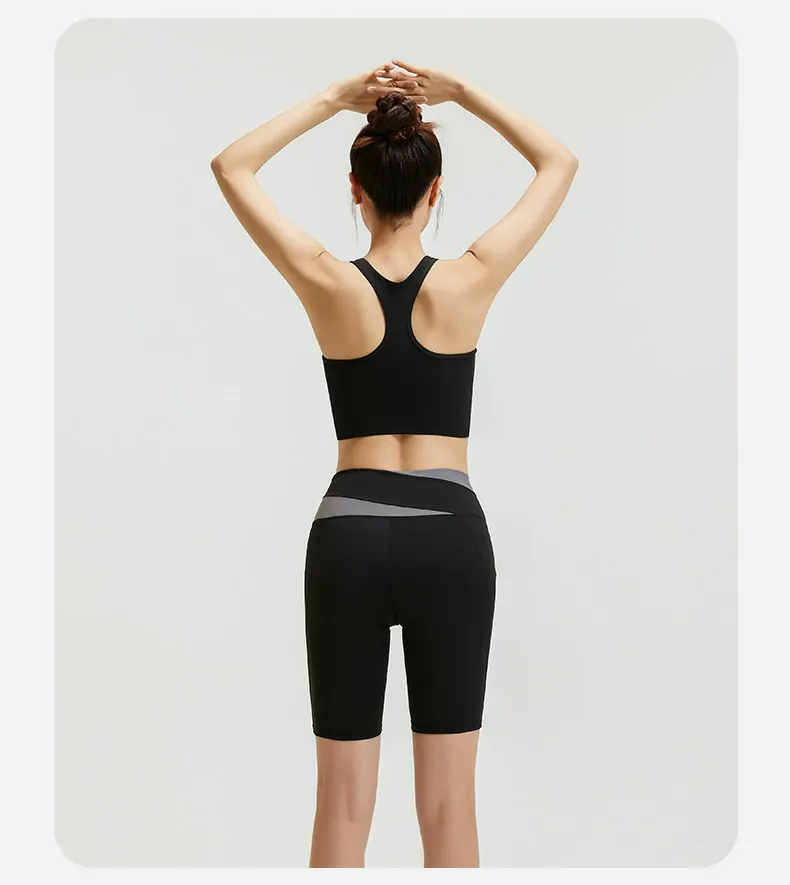 Sculpting 2-Piece Cropped Set - High Waisted with No Front Seam for Running & Yoga - 图片 4