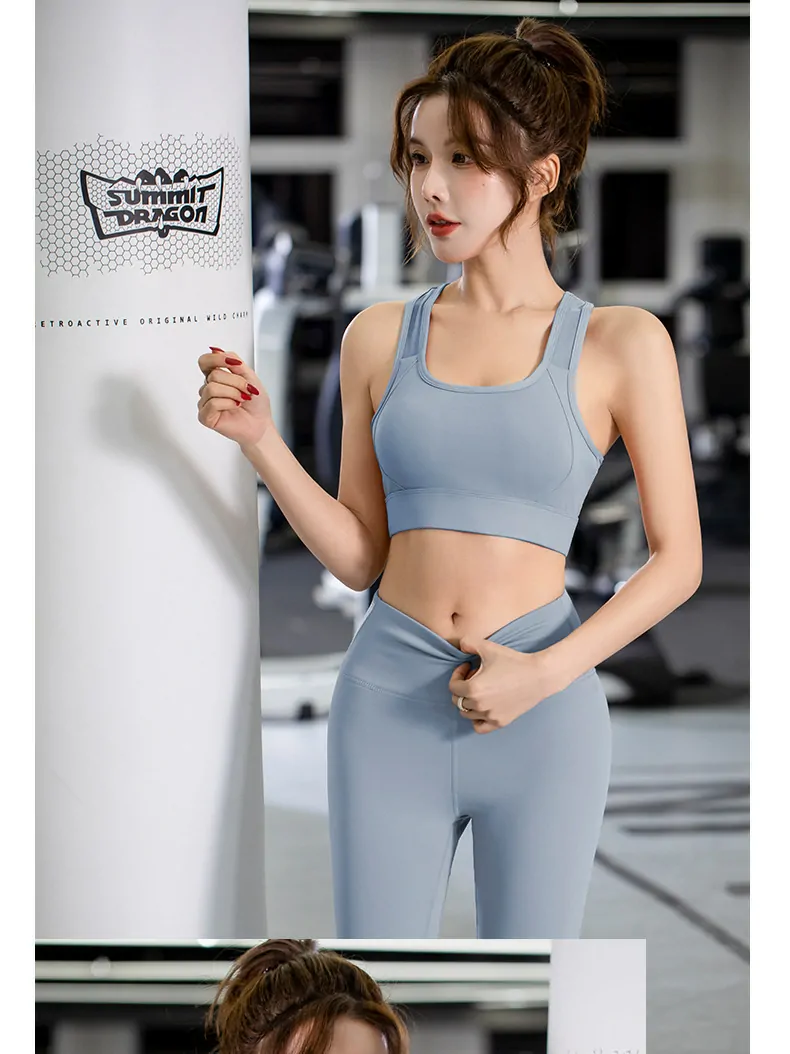 Medium-Support 2-Piece Workout Set - High Waisted Booty Lifting Leggings for Yoga & Gym - 图片 2