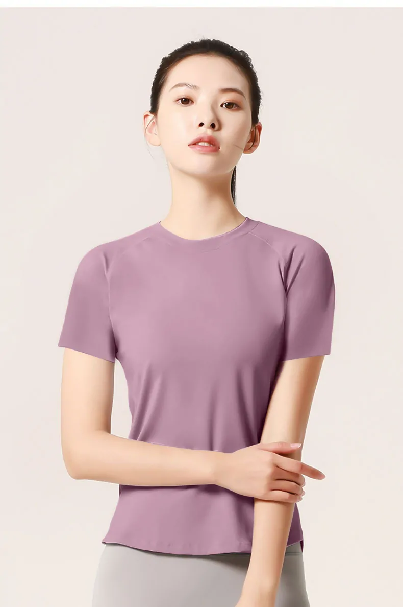 Breathable Mesh Panel Workout Tee - Loose Fit Training Shirt for Running & Gym - 图片 8