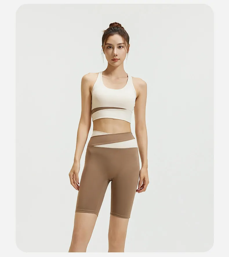 Sculpting 2-Piece Cropped Set - High Waisted with No Front Seam for Running & Yoga - 图片 5