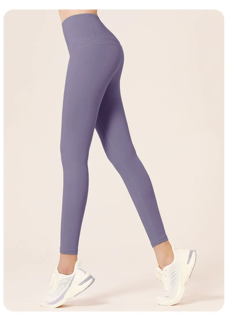 Nylon Sculpting Leggings - High Waisted Second Skin Feel for Yoga & Training - 图片 8