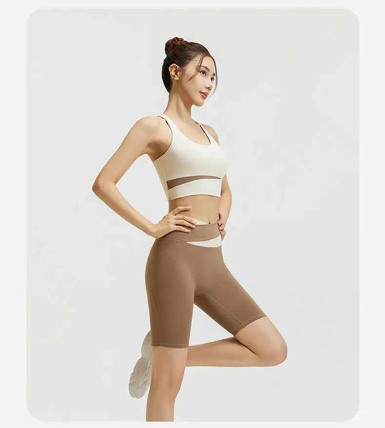 Sculpting 2-Piece Cropped Set - High Waisted with No Front Seam for Running & Yoga - 图片 6