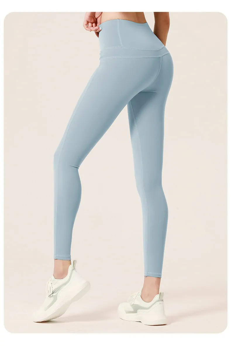 Nylon Sculpting Leggings - High Waisted Second Skin Feel for Yoga & Training - 图片 11