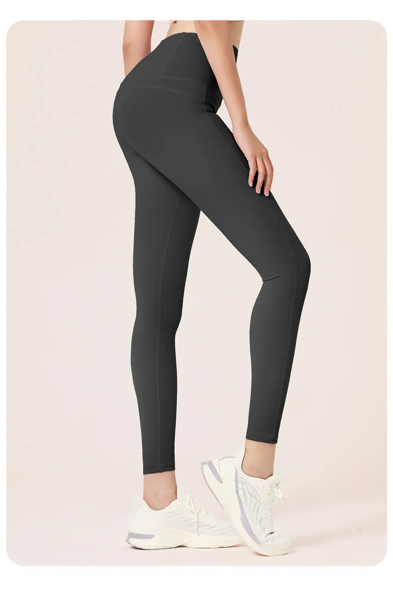 High Waisted Sculpting Leggings - Naked Feel & Tummy Control for Running, Gym & Yoga - 图片 12