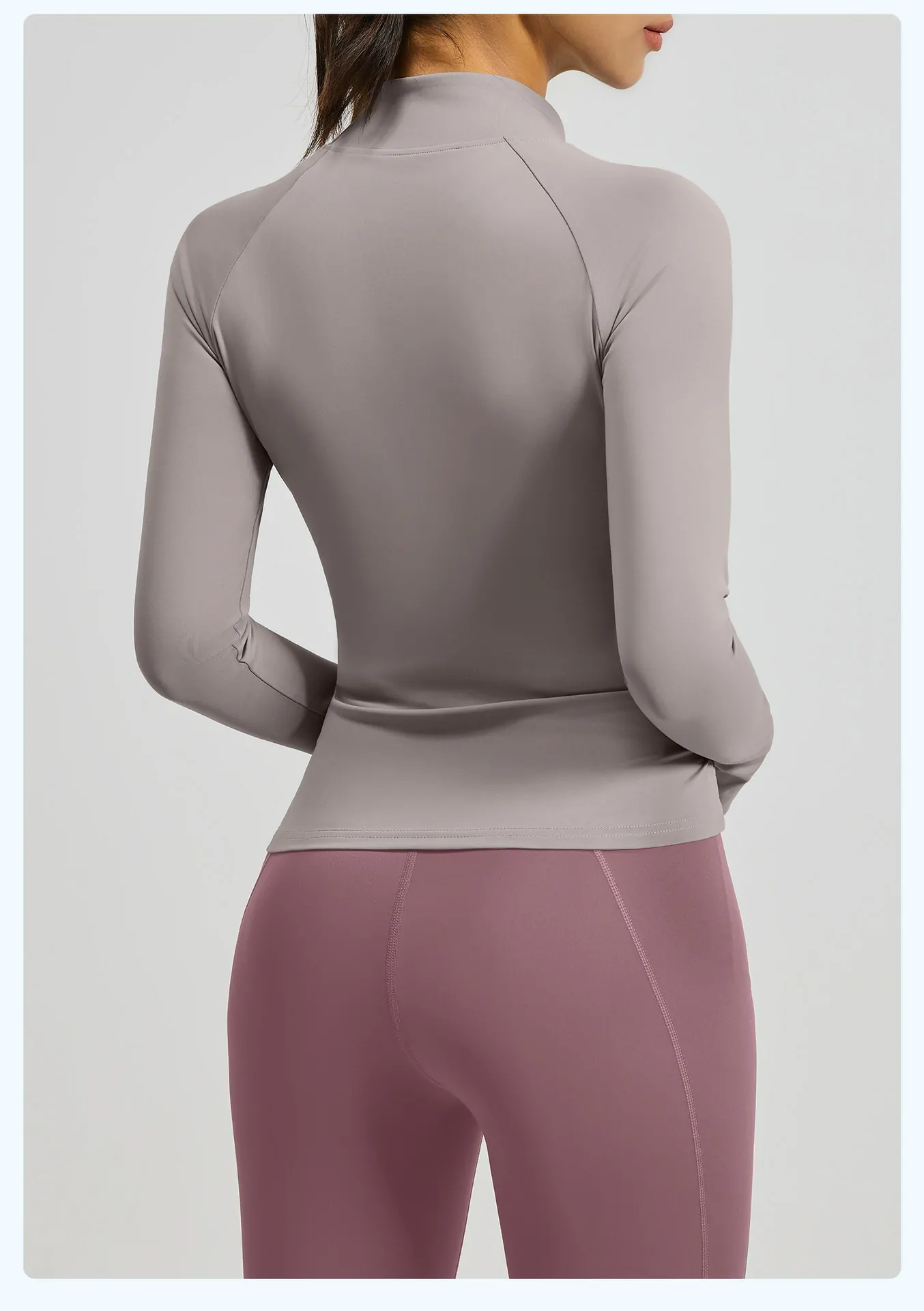 Color Block Yoga Jacket - Breathable Slim-Fit Cover with Naked Feel for Studio & Lounge - 图片 11
