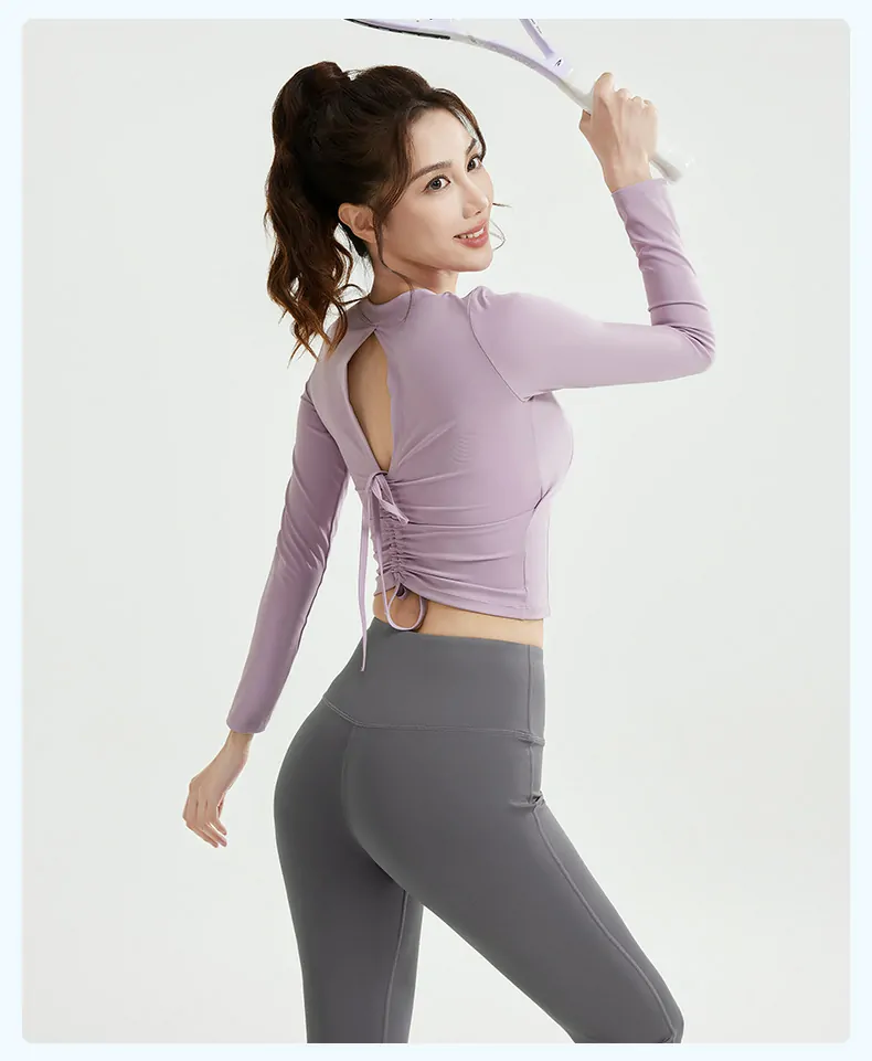Drawstring & Flared Yoga Set - Versatile 2-Piece for Dynamic Training, Running & Studio - 图片 3