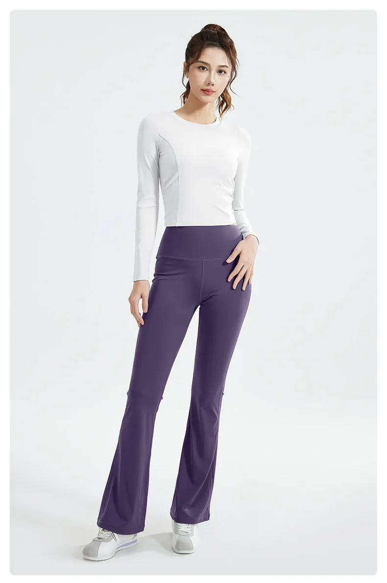 Drawstring & Flared Yoga Set - Versatile 2-Piece for Dynamic Training, Running & Studio - 图片 6