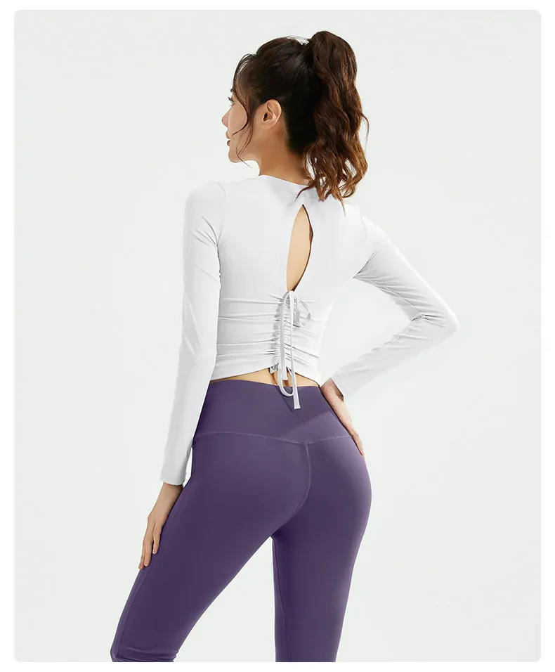 Drawstring & Flared Yoga Set - Versatile 2-Piece for Dynamic Training, Running & Studio - 图片 7