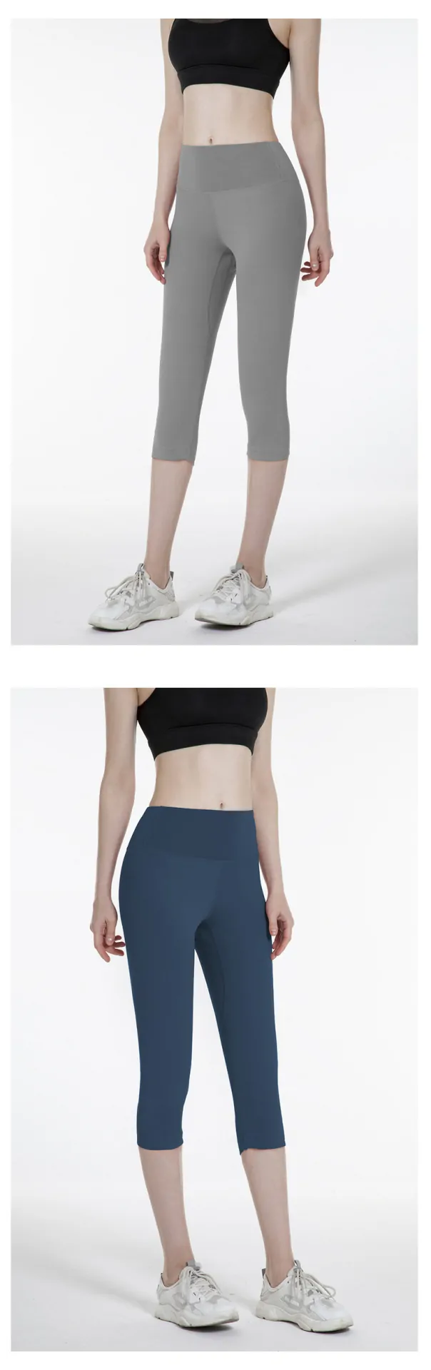 Naked Feel 7/8 Yoga Pants - High Waisted Booty Lifting Capri for Running & Training - 图片 3