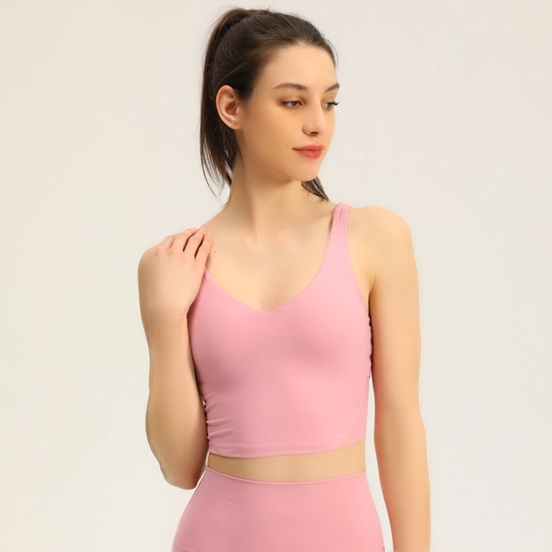 Padded High Impact Workout Top for Women - Quick-Dry Built-in Bra Yoga Vest, Running & Gym Sports Bra - 图片 8