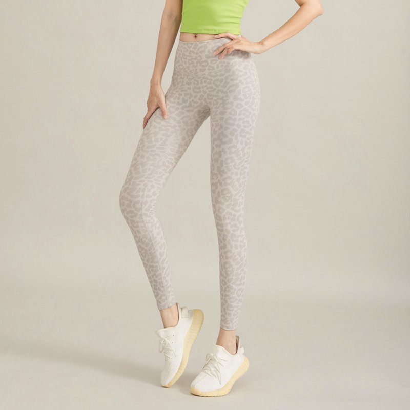 Animal Print High Waist Yoga Leggings - Tummy Control & Butt Lifting Workout Pants for Women - 图片 3