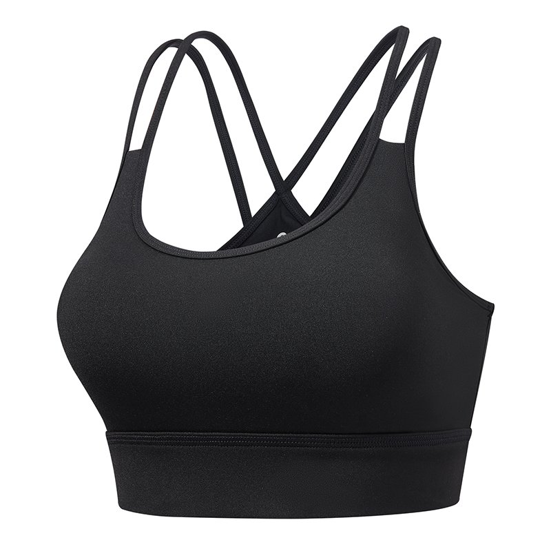 Medium Support Sports Bra with Crisscross Back - Breathable Workout Top for Yoga, Gym & Running - 图片 9