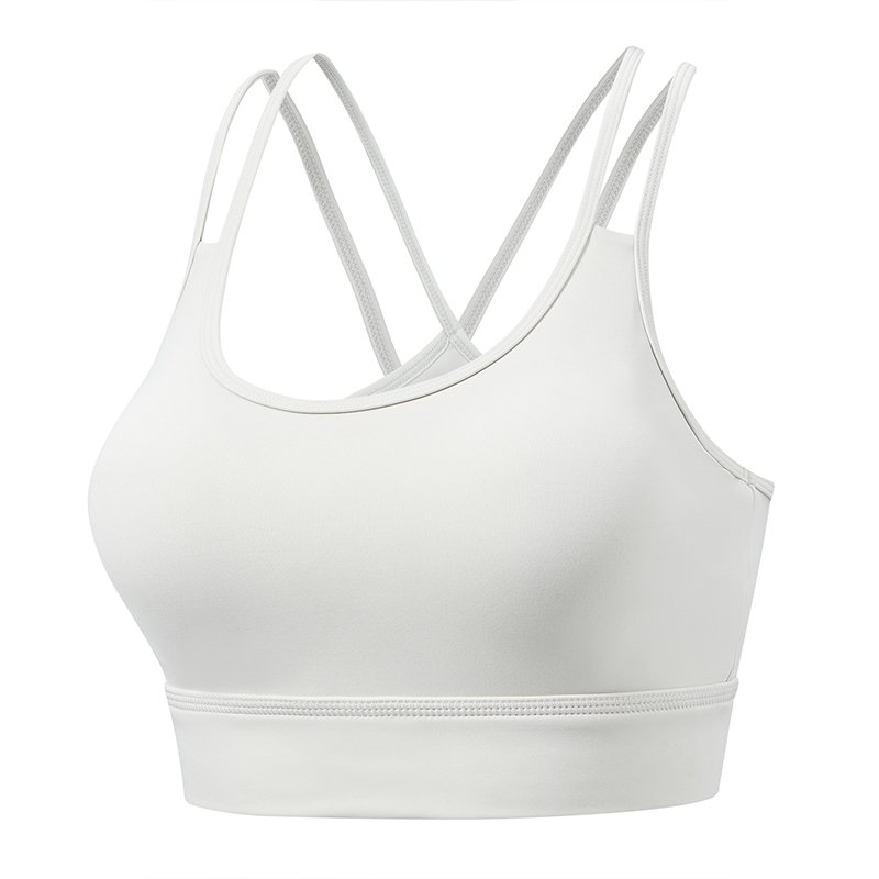 Medium Support Sports Bra with Crisscross Back - Breathable Workout Top for Yoga, Gym & Running - 图片 10