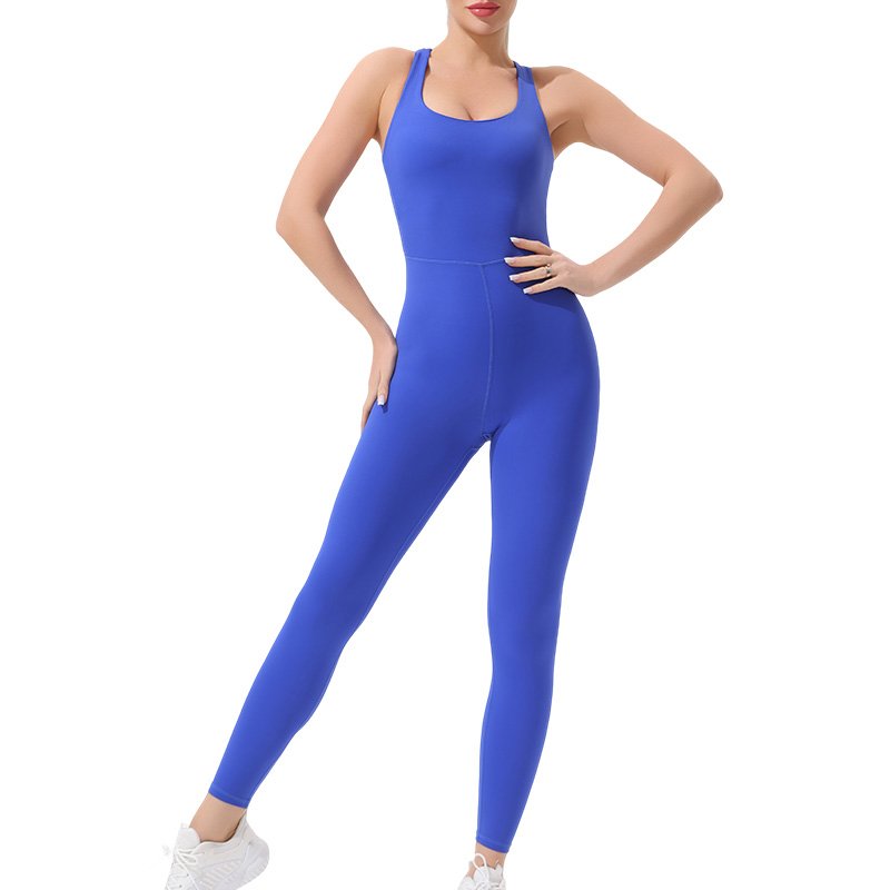 All-in-One Yoga Unitard with Built-in Bra - Seamless, High-Waist & Tummy Control Quick-Dry Bodysuit - 图片 3