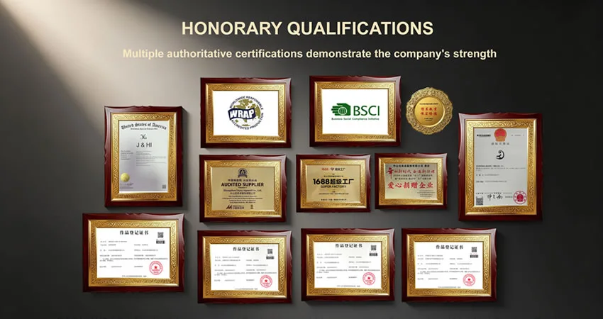 Enjoy Apparel certificate records display