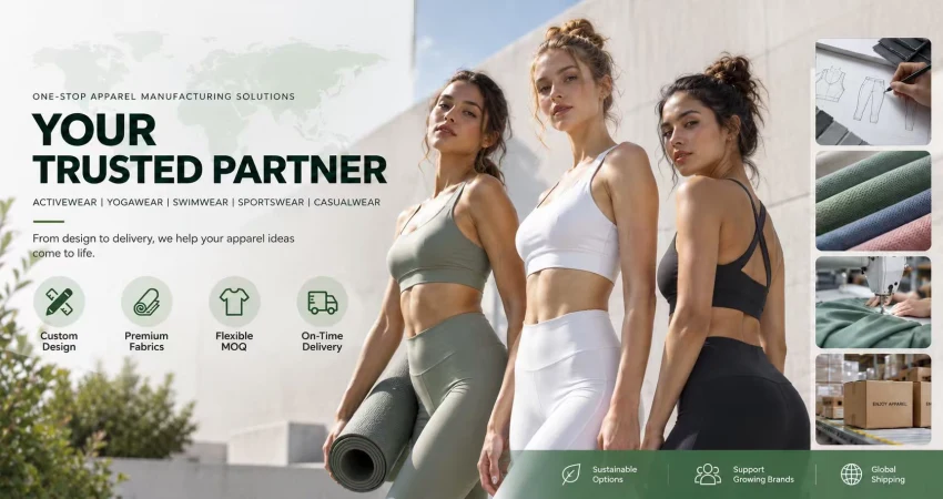 Enjoy Apparel custom activewear and swimwear manufacturing solutions