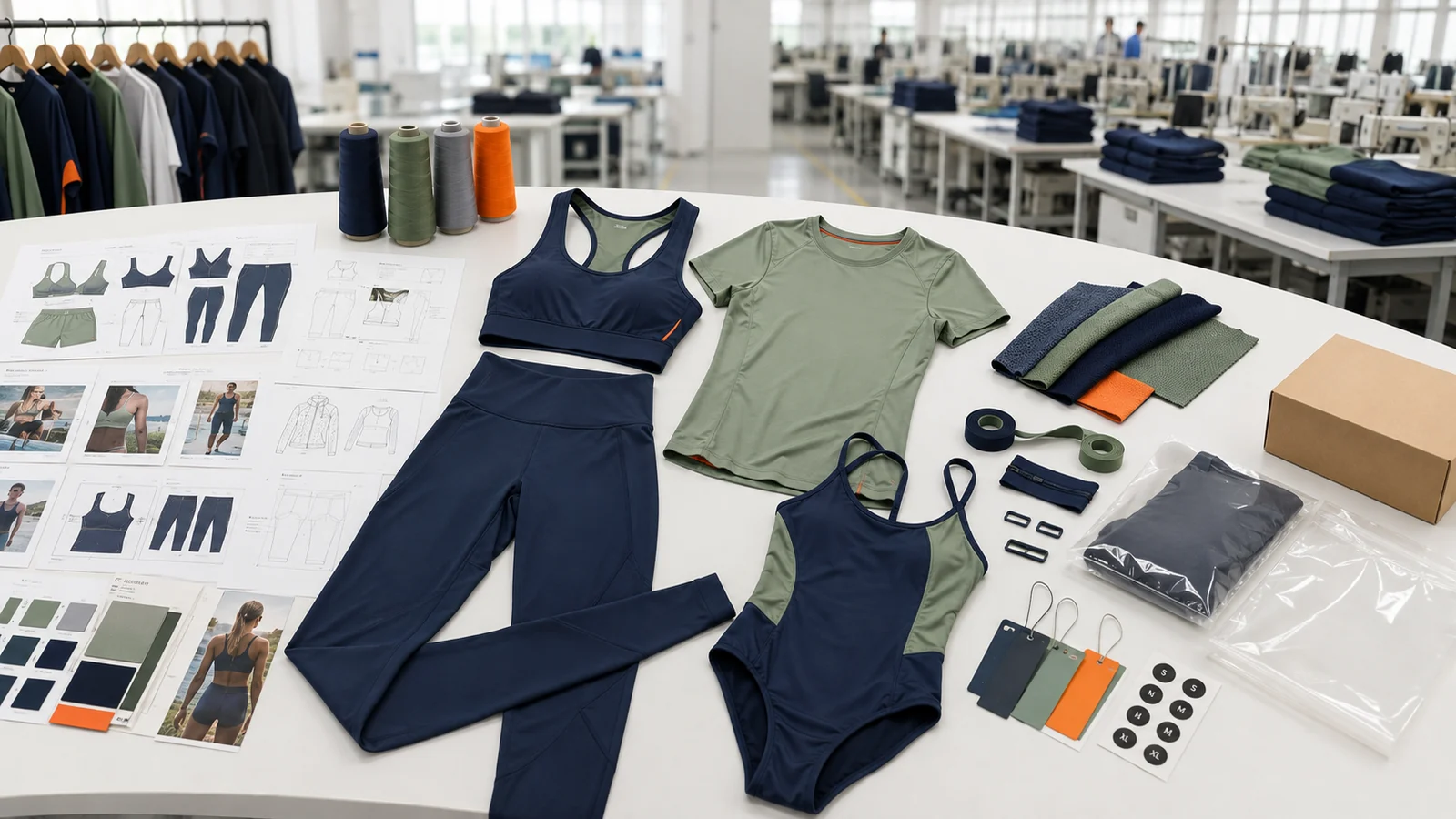 Custom sportswear and swimwear production solution overview